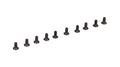 Losi TLR235003 Flat Head Screws, M2.5 x 6mm (10) (9255893205229)