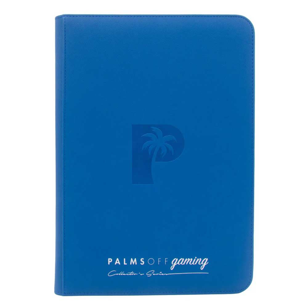 Palms Off Collectors Series Top Loader Zip Binder Blue