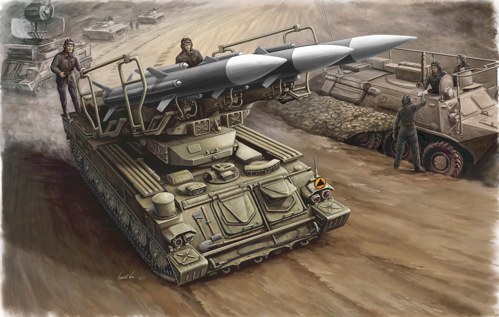 Trumpeter 00361 1/35 Russian SAM-6 antiaircraft missile (9120477118701)