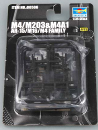 Trumpeter 00506 1/35 AR-15/M16/M4 FAMILY-M4 (8967476019437)