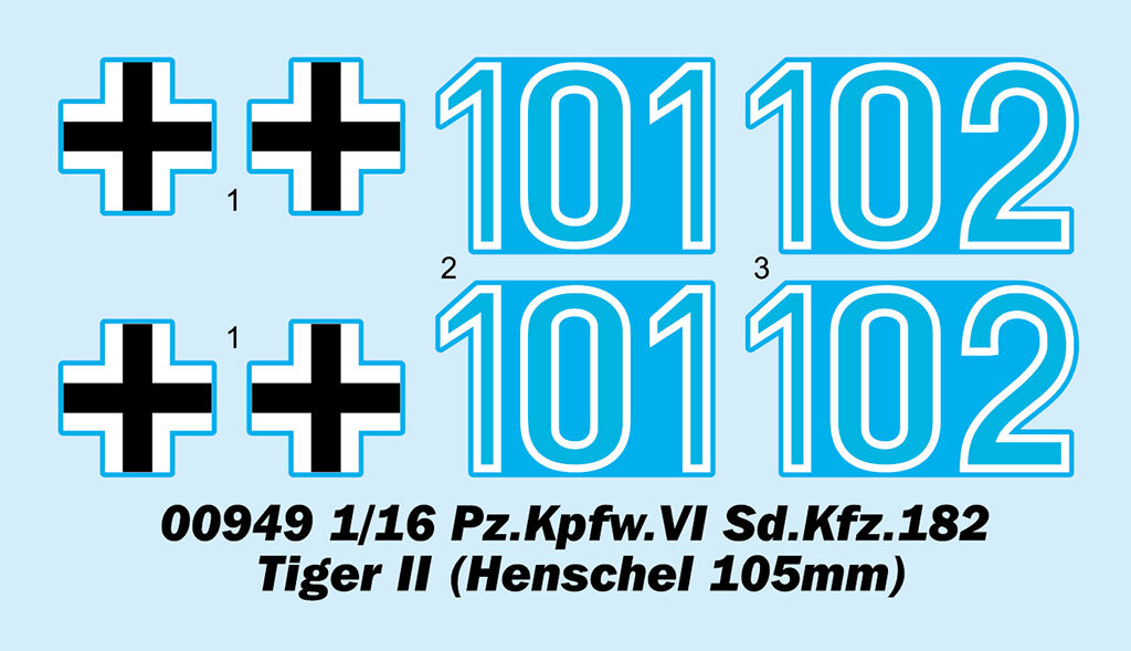 Trumpeter 1/16 Pz.Kpfw.VI Sd.Kfz.182 Tiger II (Henschel 105mm) (4)
