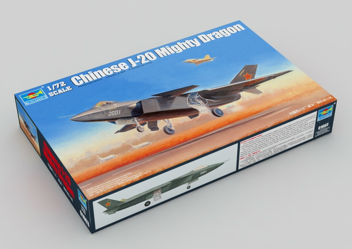 Trumpeter 01663 1/72 Chinese J-20 Fighter (9120477774061)