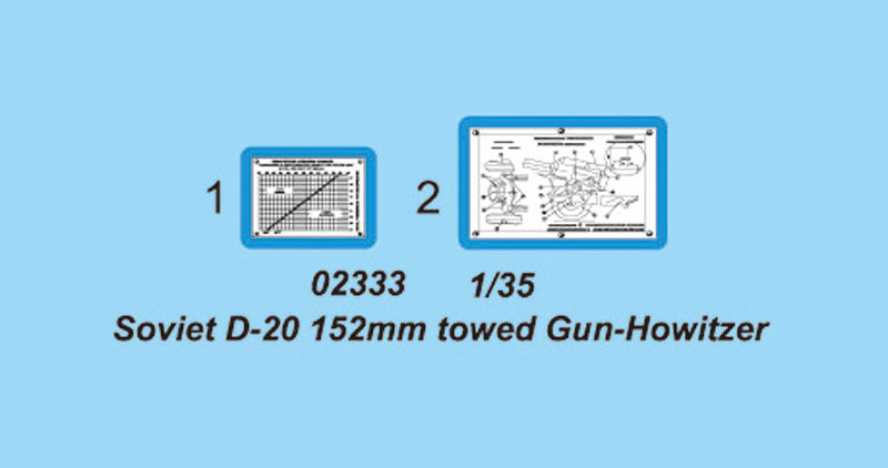 Trumpeter 02333 1/35 Soviet 152mm Towed Gun-howitzer M1955 (D-20)