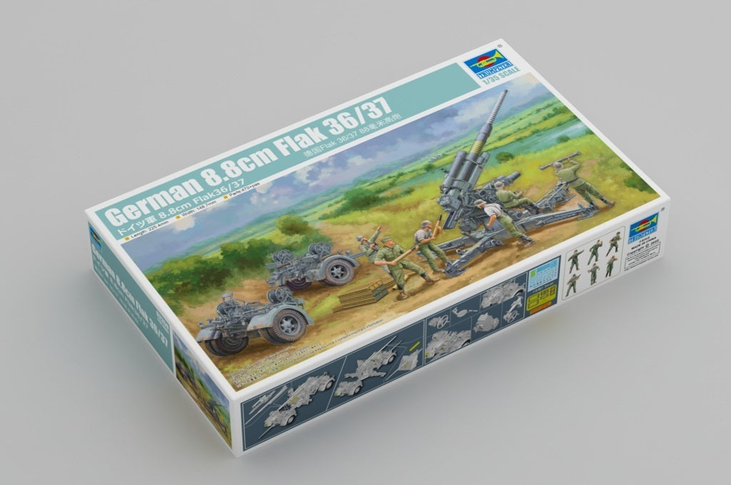 Trumpeter 02359 1/35 German 8.8cm Flak 36/37 (8967477985517)