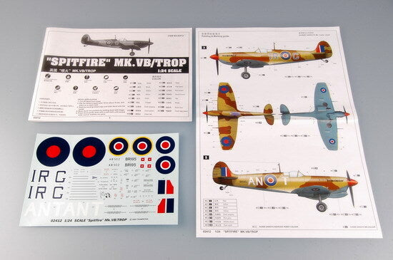 Trumpeter 02412 1/24 Supermarine Spitfire MK.Vb/Trop (9120478134509)