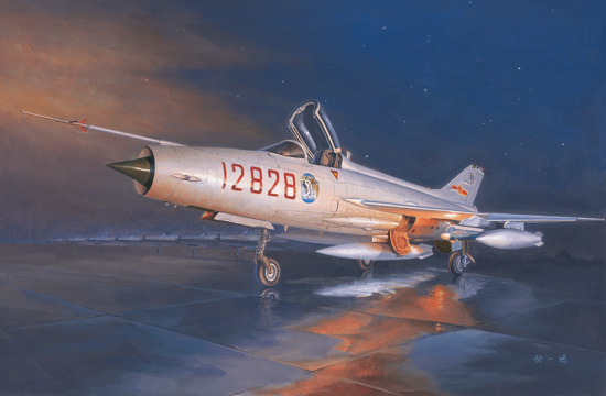 Trumpeter 02861 1/48 J-7G Fighter (8967478116589)