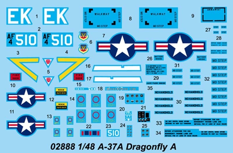 Trumpeter 2888 1/48 US A-37A Dragonfly Light (3)