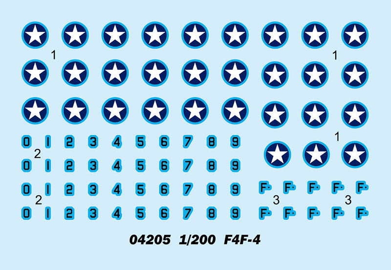 Trumpeter 04205 1/200 F4F (9120478593261)