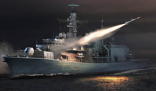 Trumpeter 04547 1/350 HMS TYPE 23 Frigate Monmouth(F235) (8967479263469)