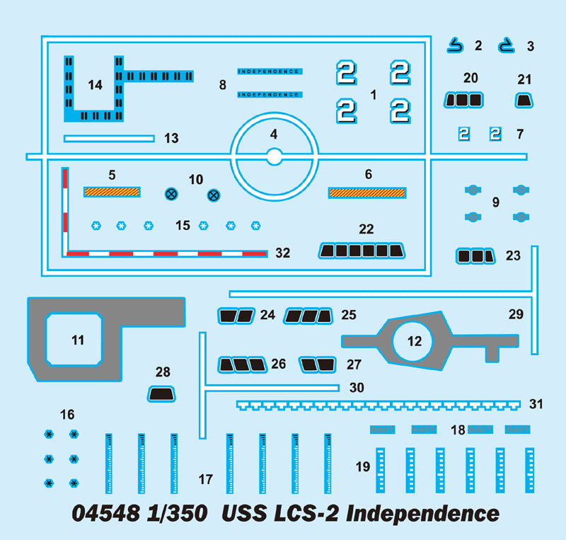 Trumpeter 1/350 USS Independence (LCS-2) (3)