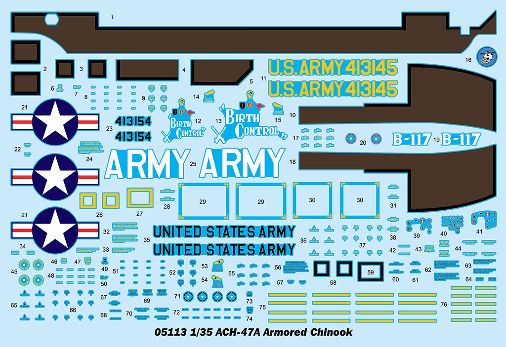 Trumpeter 05113 1/35 Boeing ACH-47A Armored Chinook (9120478888173)