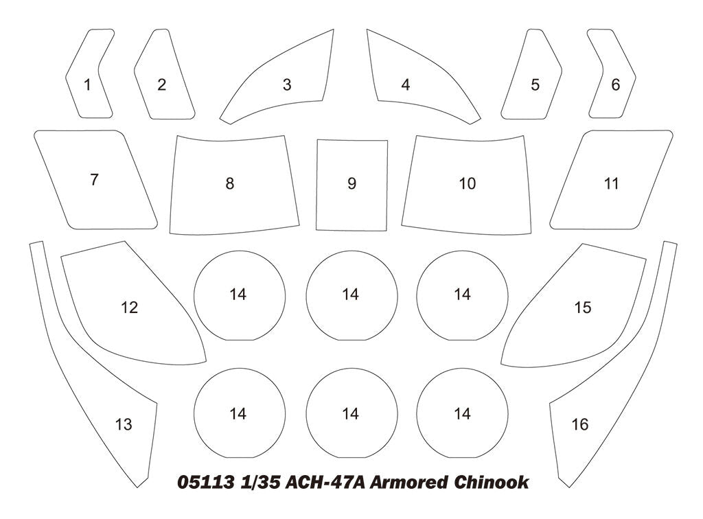 Trumpeter 05113 1/35 Boeing ACH-47A Armored Chinook (9120478888173)