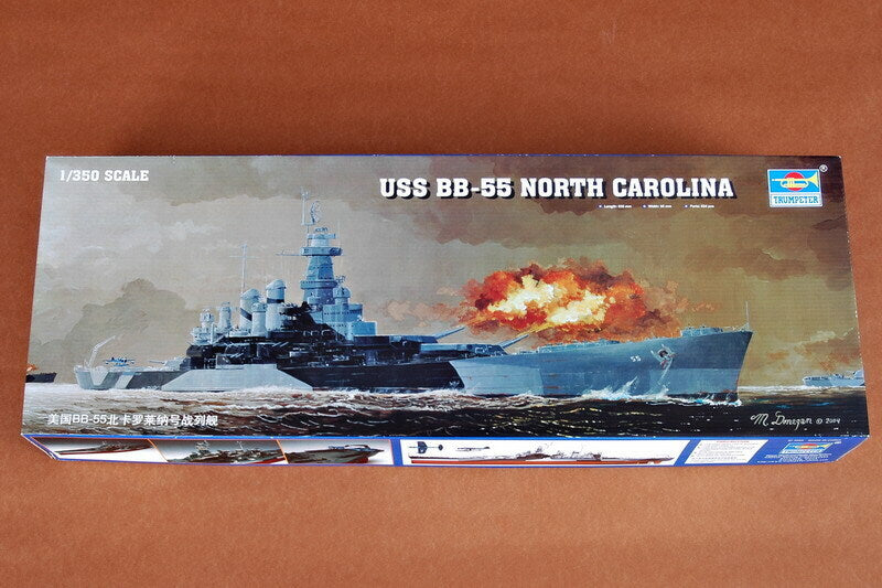 Trumpeter 1/350 USS BB-55North Carolina battleship (4)