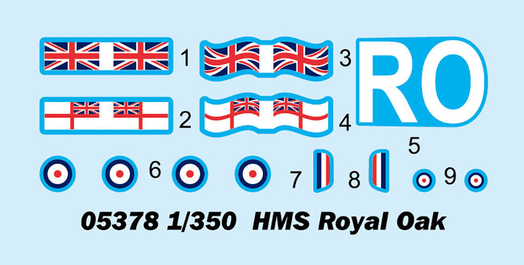 Trumpeter 1/350 HMS Royal Oak (3)