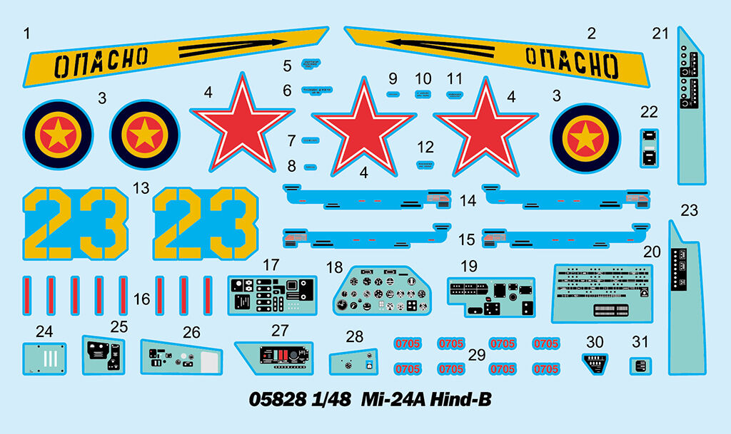 Trumpeter 05828 1/48 Mi-24A Hind-B (9120479314157)