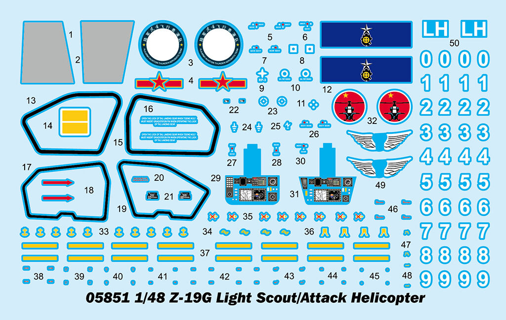 Trumpeter 1/48 Z-19G Light Scout/Attack Helicopter (4)