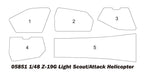 Trumpeter 1/48 Z-19G Light Scout/Attack Helicopter (3)