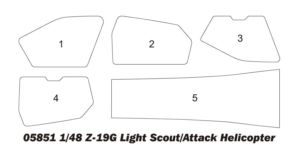 Trumpeter 1/48 Z-19G Light Scout/Attack Helicopter (3)