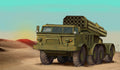 Trumpeter 07180 1/72 Russian 9P140 TEL of 9K57 Uragan MLRS (8967482015981)