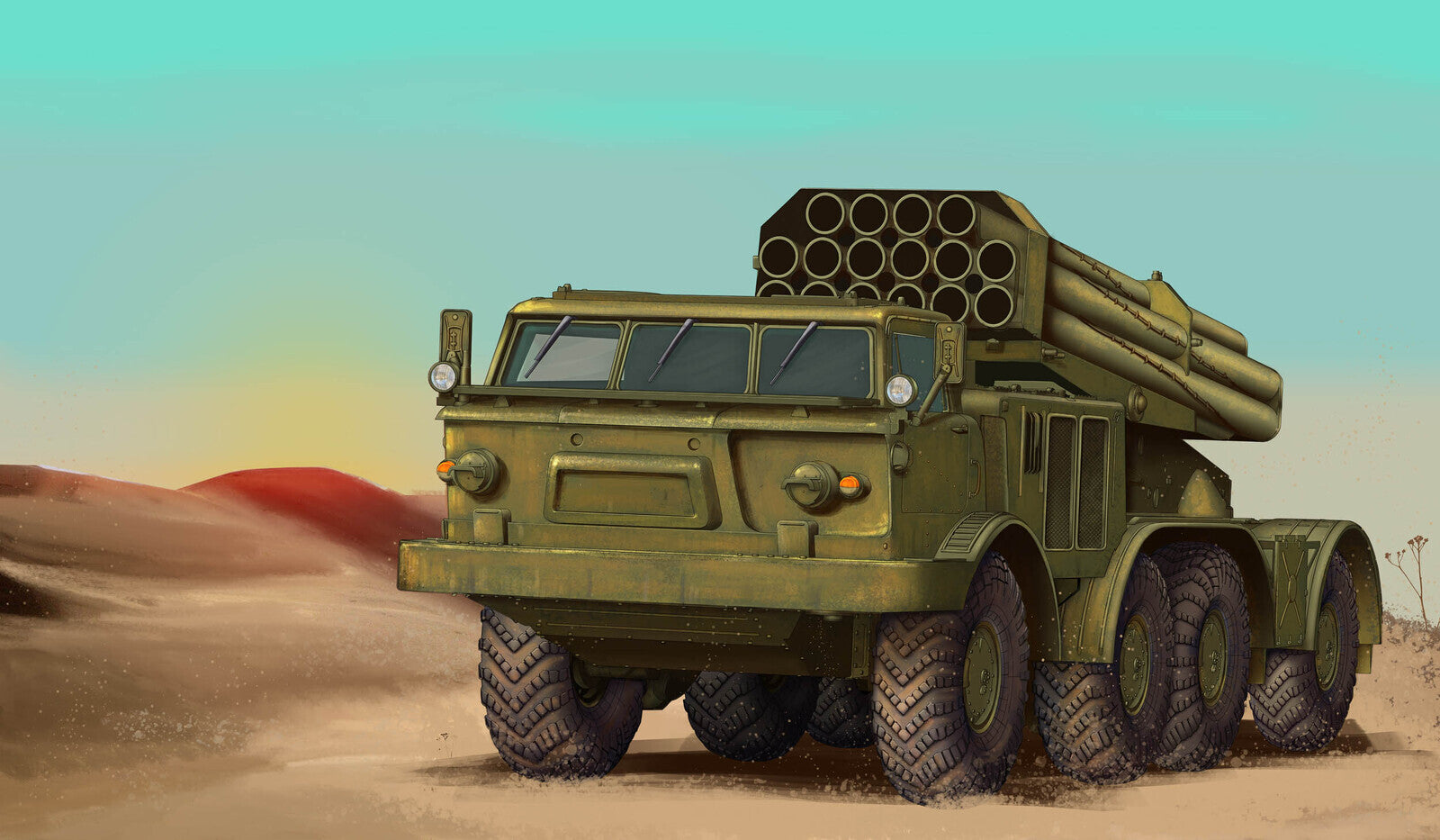Trumpeter 07180 1/72 Russian 9P140 TEL of 9K57 Uragan MLRS (8967482015981)