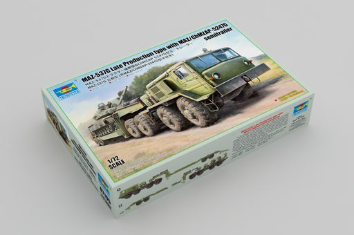 Trumpeter 07195 1/72 MAZ-537G Late Production type with MAZ/ChMZAP-5247G semitrailer - Hobby City NZ (8967482245357)