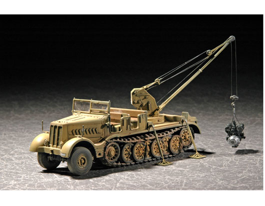 Trumpeter 07253 1/72 Drehkran 6t auf Zugkraftwagen 18t (Sd.kfz.9/1 Early Version) - Hobby City NZ (8967482474733)