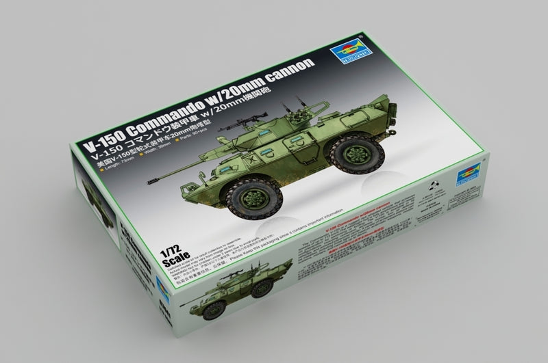 Trumpeter 07441 1/72 V-150 Commando w/20mm cannon - Hobby City NZ (8967483031789)