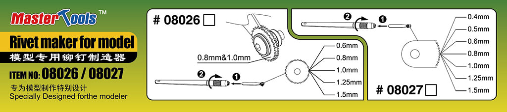 Trumpeter 08026 Rivet maker for model 1 Modelling Tool - Hobby City NZ