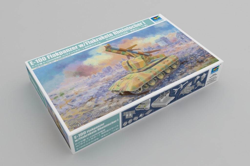 Trumpeter 09586 1/35 E-100 Flakpanzer w/Flakrakete Rheintocher I (8967484211437)
