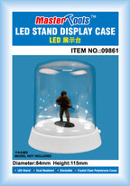 Trumpeter Round top Display case - Led stand 84 x 115mm (2)