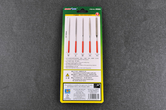 Trumpeter 09965 Assorted diamond files set (Grit size:150#) - f3x140mm - Hobby City NZ