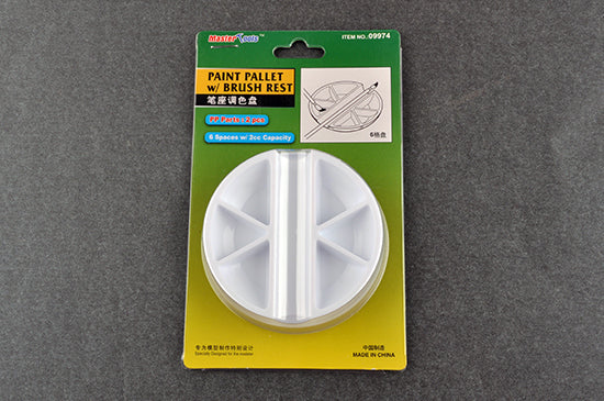Trumpeter 09974 Paint Pallet with Brush Rest Modelling Tool - Hobby City NZ