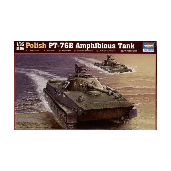 Trumpeter 00382 1/35 Polish PT-76B Amphibious Tank (8967464026349)