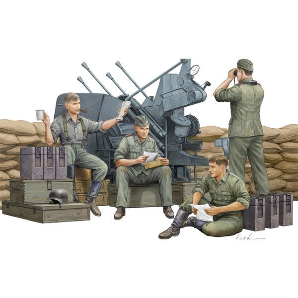 Trumpeter 00432 1/35 German Anti-Aircraft Gun Crew (9120449331437)
