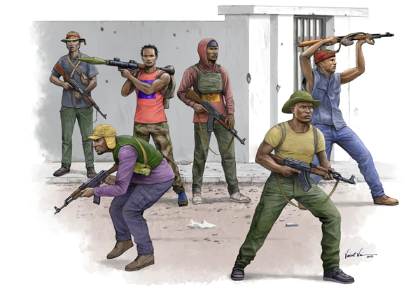 Trumpeter 00438 1/35 African Freedom Fighters (9120448217325)