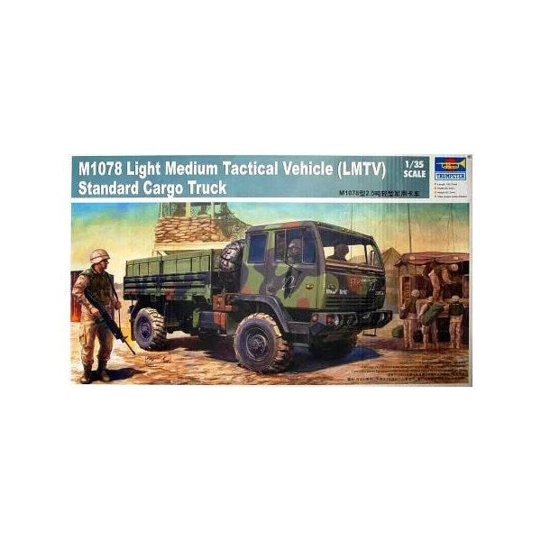 Trumpeter 01004 1/35 M1078 Light Medium Tactical Vehicle (LMTV) Standard Cargo Truck - Hobby City NZ