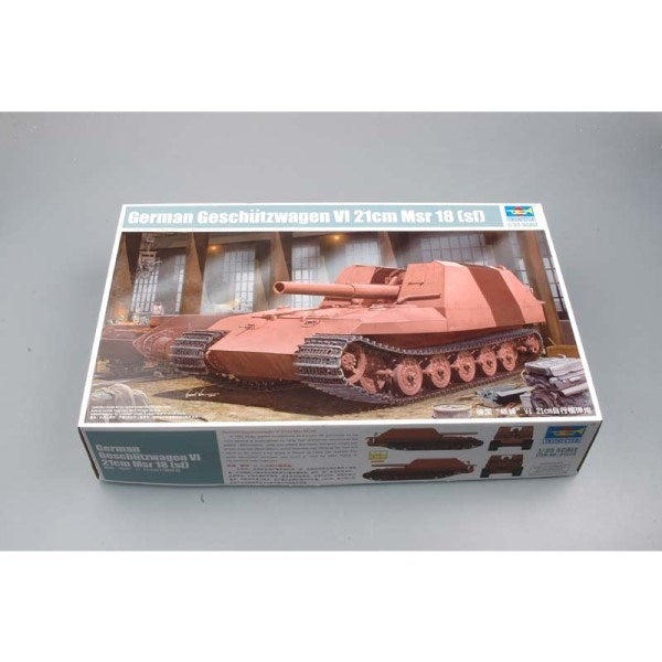 Trumpeter 01540 1/35 Geschutzwagen Tiger Grille21/210mm Mortar 18/1 L/31 (7635981926637)