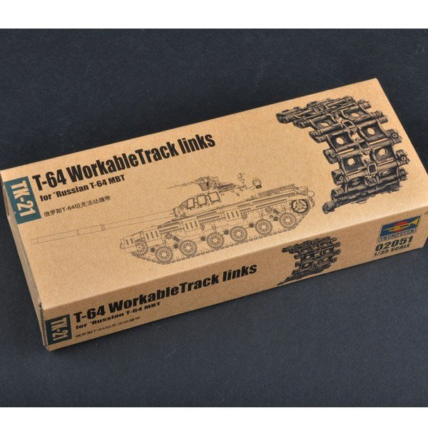 Trumpeter 02051 1/35 Workable Track Links for Russian T-64 MBT - Hobby City NZ
