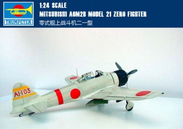Trumpeter 02405 1/24 Aircraft-A6M2b Model21 zero fighter