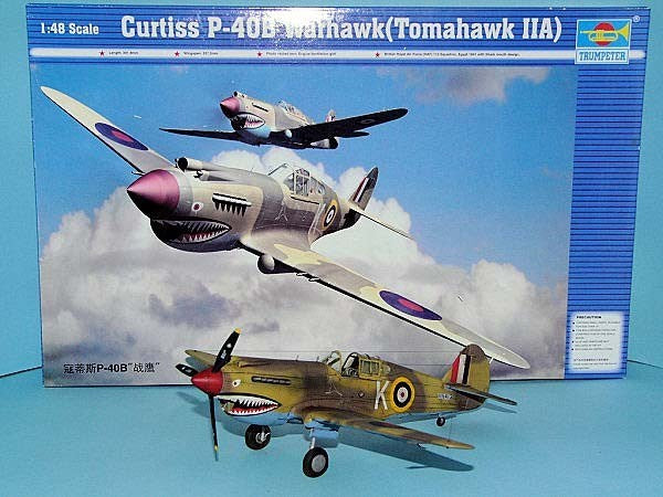 Trumpeter 02807 1/48 Curtiss P-40B Warhawk (Tomahawk MKIIA) (9238425665773)