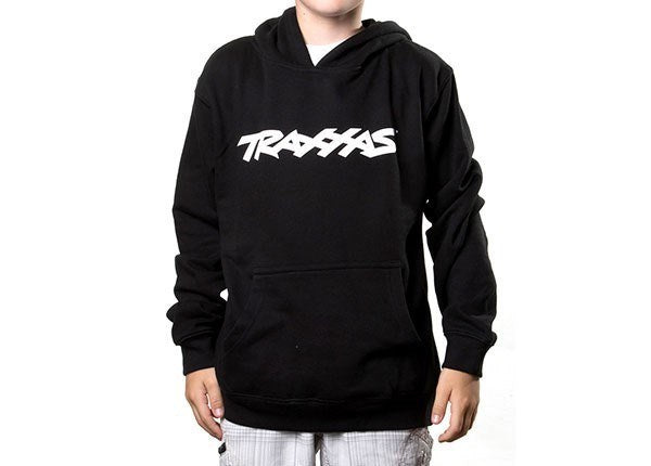 Traxxas 1397-XL - Traxxas Logo Hoodie Black YXL (8827982479597)