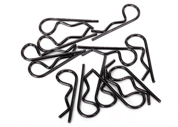 Traxxas 1834A - Body Clips Black (12) (Standard Size)