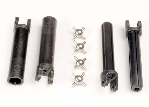 Traxxas 1951 - Half Shafts Long Truck (External-Splined (2) & Internal-Splined (2)/ Metal U-Joints (4) (7540655718637)