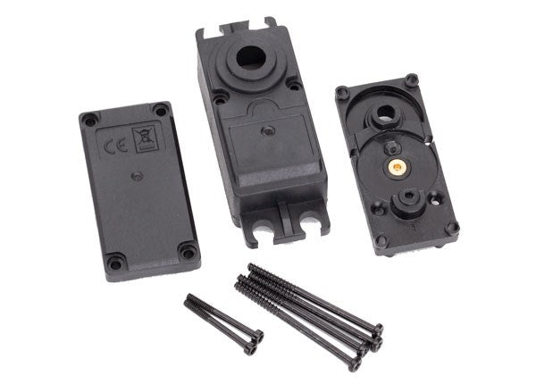 Traxxas 2251 Servo case plastic (top middle bottom)/ gaskets/ hardware (for 2250 2255 servos) (8827992899821)