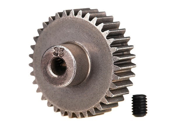 Traxxas 2435 - Gear 35-T pinion (48-pitch) (fits 3mm shaft)/ set screw (8827982840045)