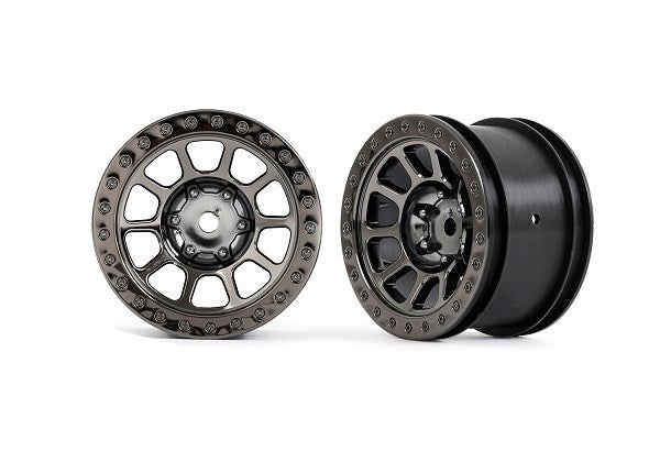 Traxxas 2480A WHEEL 2.2 BLK CHRM BEADLOCK R (8828017180909)