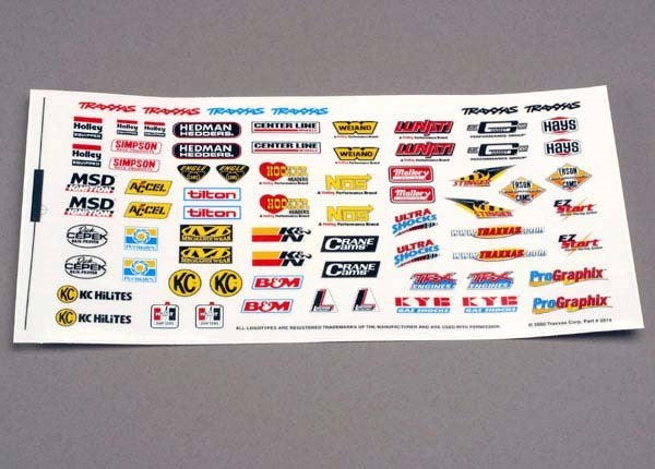Traxxas 2514 - Decal Sheet Racing Sponsors (769044578353)