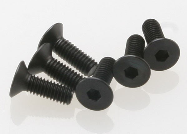 Traxxas 2542 - Screws 4x12mm countersunk machine (hex drive) (6) (769045168177)