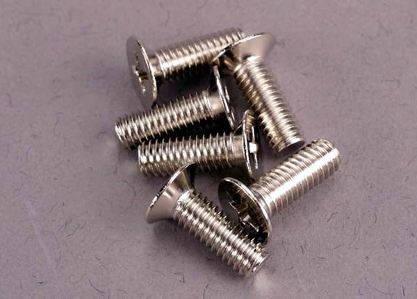 Traxxas 2548 - Screws 4X12Mm Countersunk Machine (100-Degree) (6) - Hobby City NZ