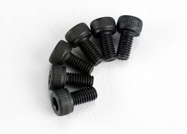Traxxas 2554 - Screws 3x6mm caphead machine (hex drive) (6) - Hobby City NZ